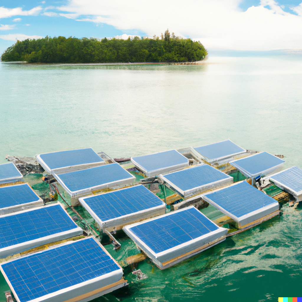 Solar on water CARBON FREE POWER GENERATION 1