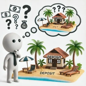 deposit size for private island purchases